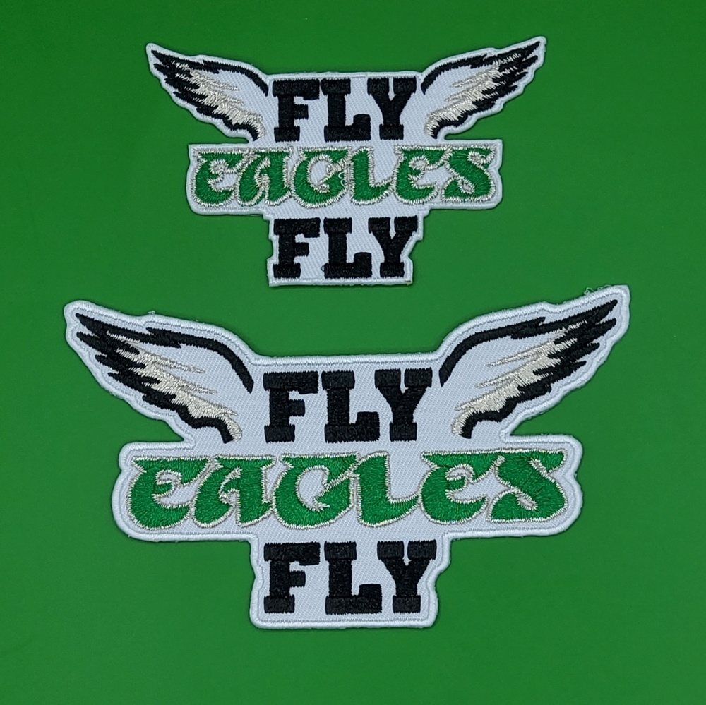 Fly Eagles Fly Embroidered Iron-On Patches